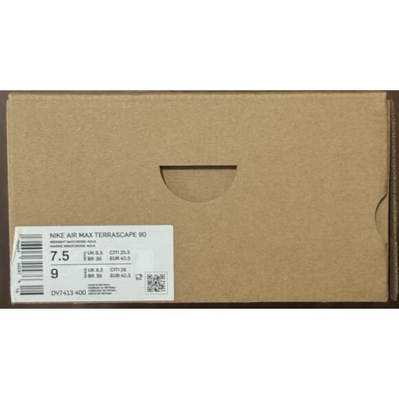 NEW Nike Air Max Terrascape 90 Midnight Navy Noise Aqua DV7413-400 Men's Sz 7.5 - Picture 7 of 7